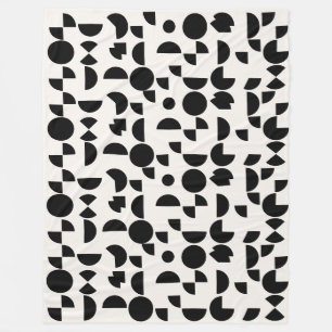 Vit modern Elegant Geometric Tribal Fleecefilt