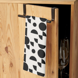 Vit modern Elegant Geometric Tribal Kökshandduk