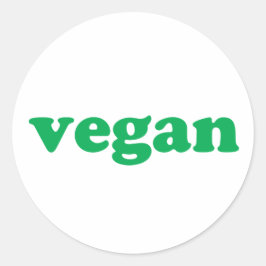 Vit, modern, enkel etikett för vegisk grönt