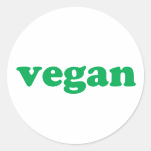 Vit, modern, enkel etikett för vegisk grönt