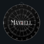 Vit modern familj Namn Darttavla<br><div class="desc">Denna moderna elegant typografi ge er familj namn och ritar ett unikt och framstående utseende. Samla ihop darterna för nästa familjespel kväll eller familjeåterförening och sikta rak. Behålla det för dig själv eller ge som en anpassningsbar som har gjort en gåva till din familj och dina vänner.</div>