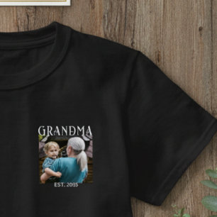Vit Modern Fet Rolig Font Etablerad Mormor T Shirt