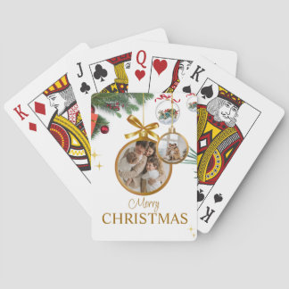 Vit Modern God jul Best Classic Casinokort