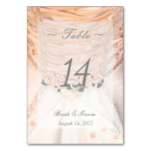 Vit Möhippa Dress med Ro Bröllop Bordsnummer