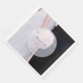 Vit Möhippa Dress med Ro Bröllop Pappersservett