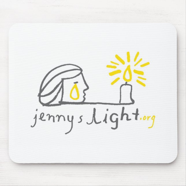 Vit Mousepad Musmatta (Framsidan)