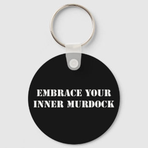 Vit Murdock Keychain Nyckelring