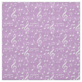 Vit musik noter mönster tyg