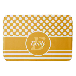 &Vit namngiven polkatodpunkt för Gulten lycklig Badrumsmatta