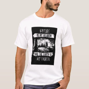 Vit natur är min religiösa grafik Tee
