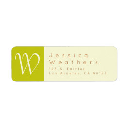 Vit nektar, Orange och kalk-Returadress Returadress Etikett