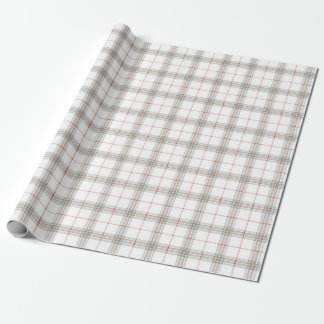 Vit Neutralt Jul Tartan Play Presentpapper