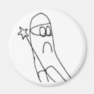 Vit Ninja gör en bra gärning Magnet