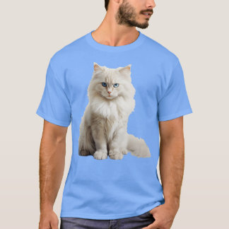 Vit norsk skogskatt TShirt T Shirt