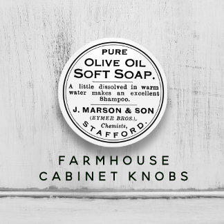 Vit ny Vintage Ren oljesumpa Ad Bathroom Knopp