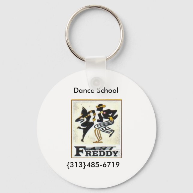 Vit nyckelkedja nyckelring (Framsida)