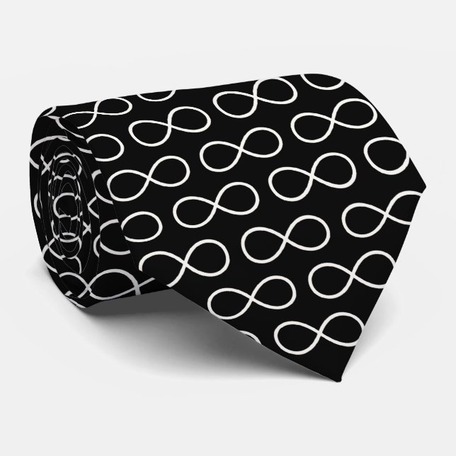 Vit oändlighetssymbol Mönster | Geek Gifts Slips (Rullad)