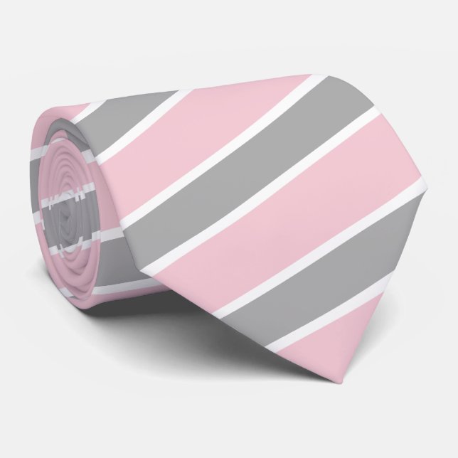 Vit och blek - beställnings- färg för rosa slips (Rullad)