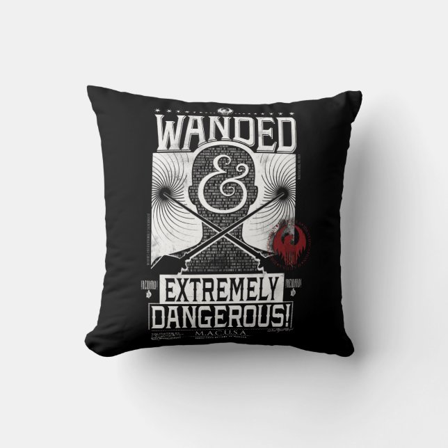 Vit och extremt farlig Poster - vit Kudde (Framsida)