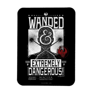 Vit och extremt farlig Poster - vit Magnet
