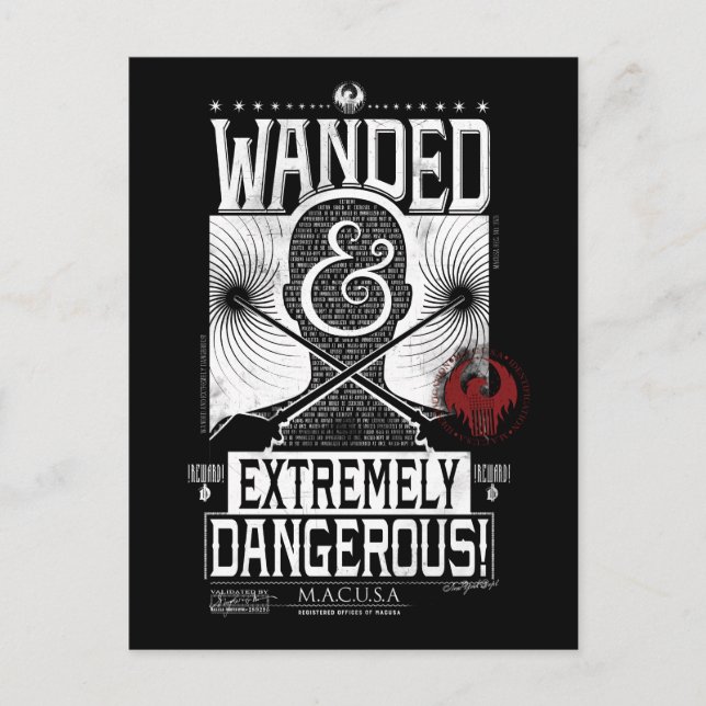 Vit och extremt farlig Poster - vit Vykort (Framsida)