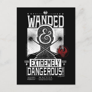 Vit och extremt farlig Poster - vit Vykort