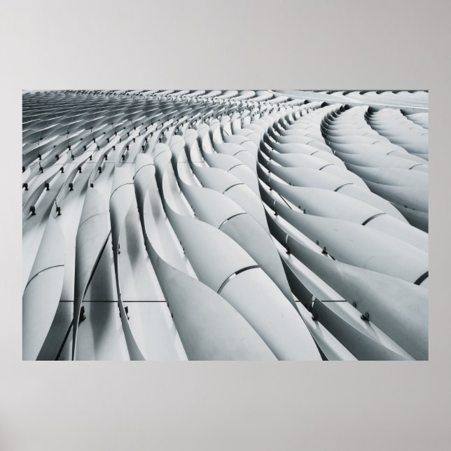 Vit och grått-byggnad poster (Framsidan)