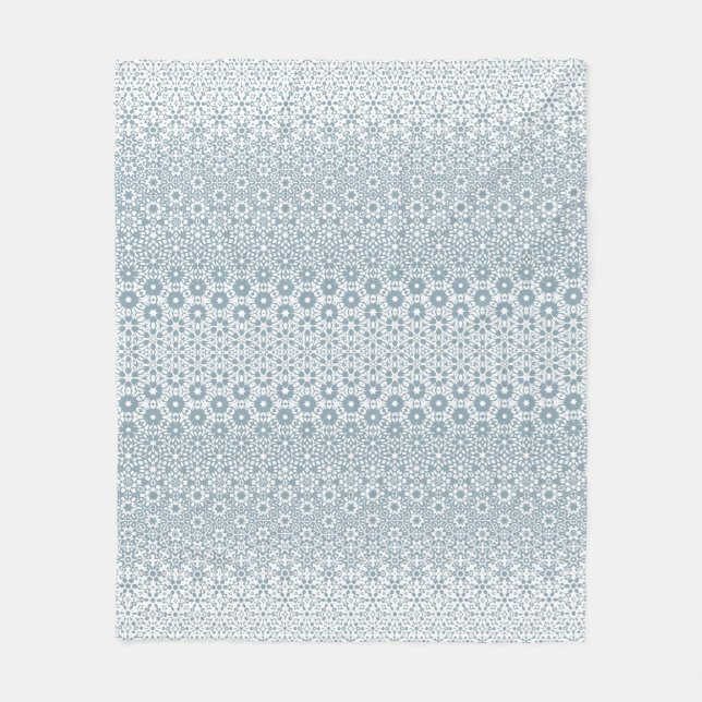 Vit och Grått Geometric Mosaic-kaffe Mugg Fleecefilt (Framsidan)