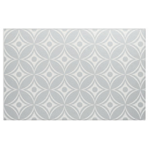 Vit och Grått Retro Geometric Seamless Mönster Tyg