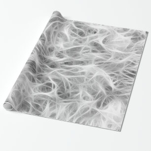 Vit och Grått Rökning Presentpapper