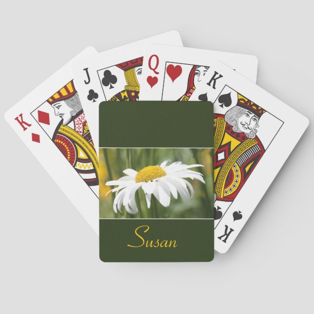 Vit och Grönt Casinokort (Baksidan)