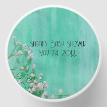 Vit och Grönt Spädbarn i Bloom Baby Shower