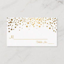 Vit och Guld Chevron och Konfetti Dots 2