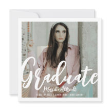 Vit och Guld | Djärv Gradueringsfoto med Typografi