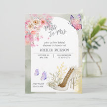 Vit och Guld inbjudningskort för möhippa