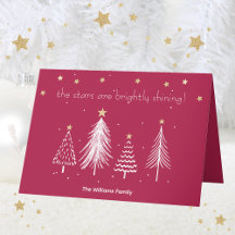 Vit- och Guld-jul med Family Namn Red