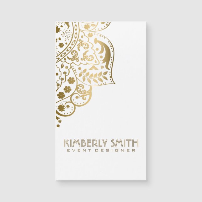 Vit och Guld ornament (Framsida)