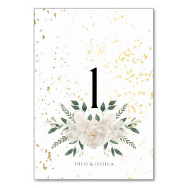 Vit och Guld Vi Gör Bord Nummer Bordsnummer