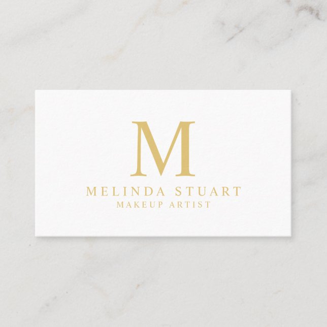 Vit- och guldeleganttidsbeställning tidsbeställning kort (Framsida)