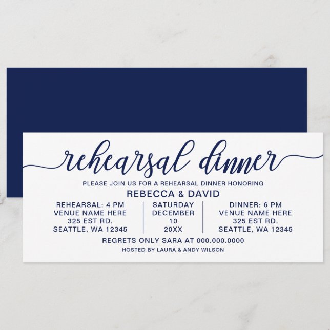 Vit- och kallkolsmörets för repetition inbjudningar (Fram/baksida)