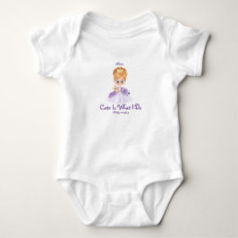 Vit och lila body för baby t shirt