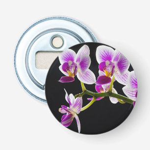 Vit och lila orchid flasköppnare