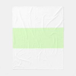 Vit och limegrön pastellbar-design fleecefilt