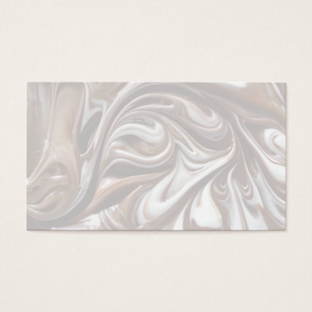 vit och mjölk choklad visitkort (Framsidan)