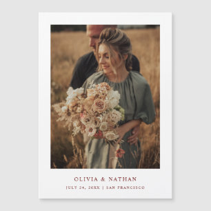 Vit och Mörk Röd   Fotomagnetiskt spara datum