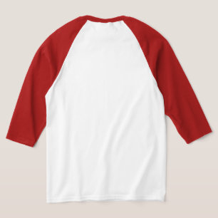 Vit och röd solid Färg T Shirt