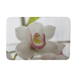 Vit- och rosaOrchid Badrumsmatta