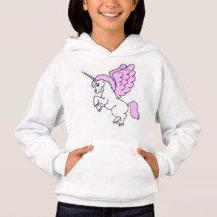 Vit- och rosaUnicorn Tee