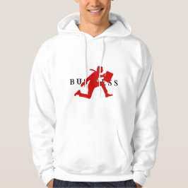 Vit och rött Illustrated Business Hoodie