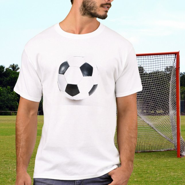 Vit och svart fotbolls-T-Shirt T Shirt (Skapare uppladdad)